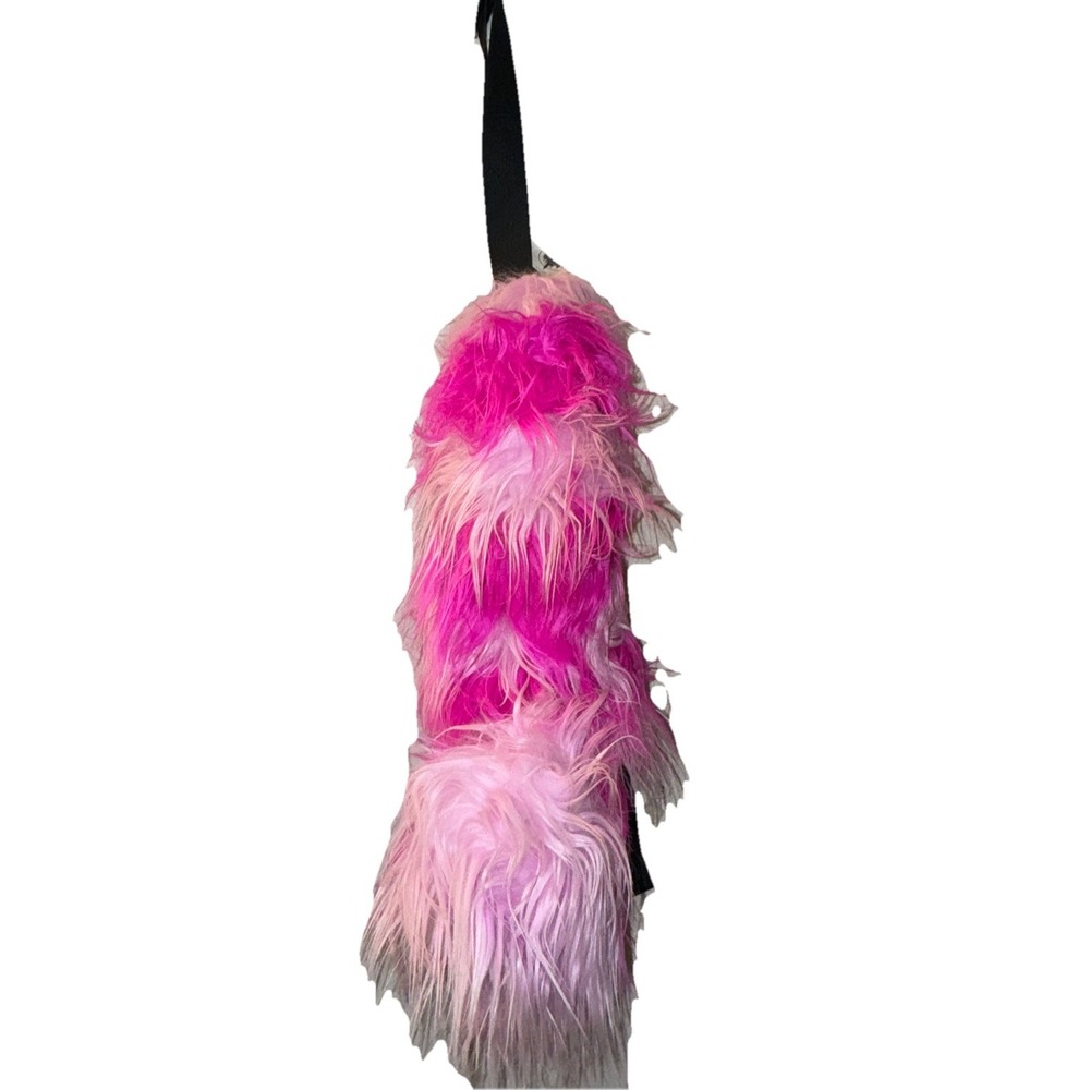 Disney Parks Cheshire Cat Furry Tail Costume Alice In Wonderland Pink Stripe NWT - Picture 3 of 11